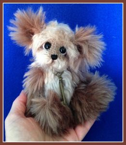 Rags - Artist Mohair Bear by Laura Lynn