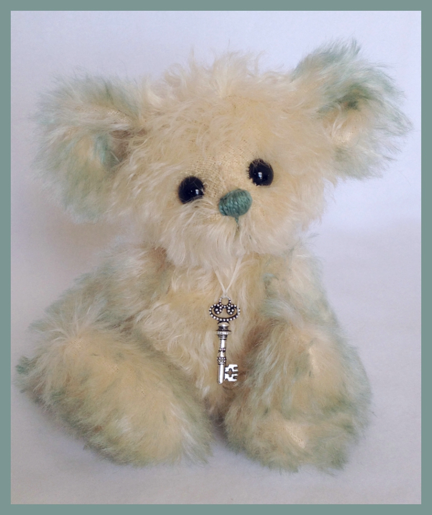 Calypso- 6.5" one of a kind artist teddy bear: www.TeddiesbyLauraLynn.com