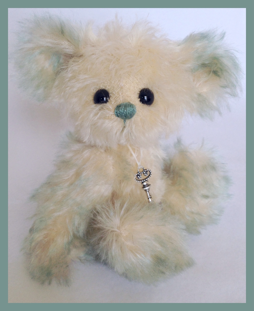 Calypso- 6.5" one of a kind artist teddy bear: www.TeddiesbyLauraLynn.com