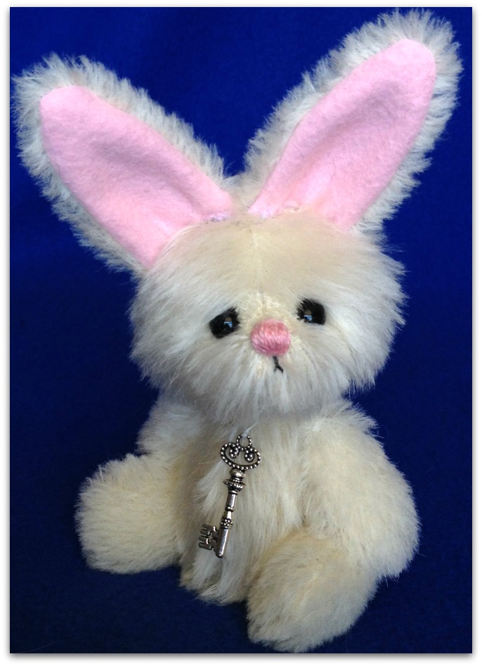 Snowball - Artist mohair bunny by Laura Lynn