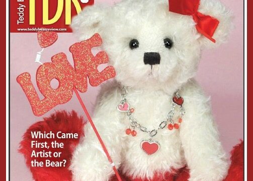 Valentine artist bear by Laura Lynn